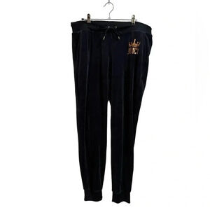 Juicy Couture Y2K Navy Velour Joggers Size Large